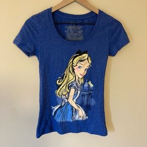 Disney Store Alice in Wonderland Shirt XS Blue